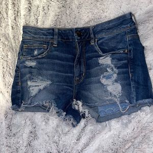 American Eagle high waisted jean shorts size 10